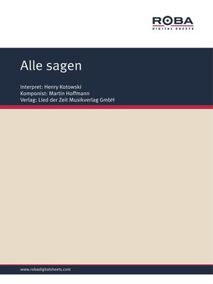 cover image of Alle sagen